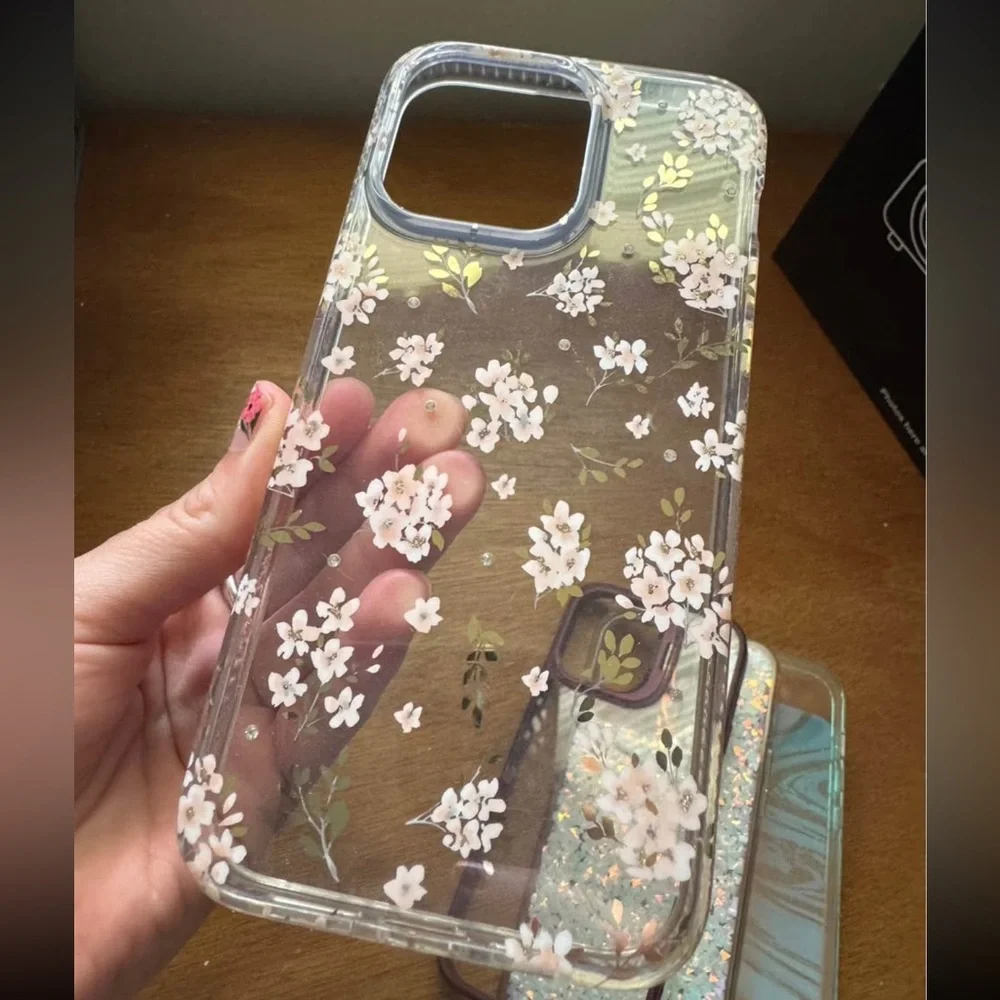 Floral Clear Phone Case